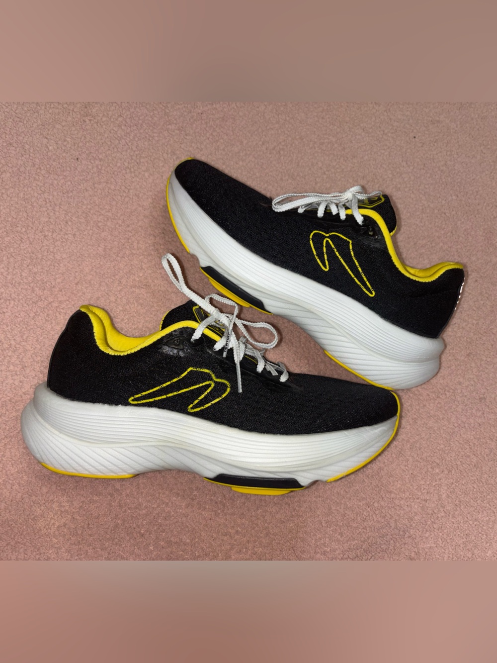 Newton Black and Yellow Running Shoes